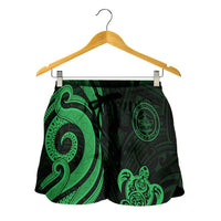 Palau Women's Short - Green Tentacle Turtle - Polynesian Pride