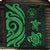 Niue Premium Quilt - Green Tentacle Turtle - Polynesian Pride