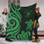 Niue Premium Blanket - Green Tentacle Turtle - Polynesian Pride