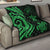 Niue Premium Quilt - Green Tentacle Turtle - Polynesian Pride