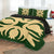 Hawaiian Royal Pattern Quilt Bed Set - Green - I1 Style - AH - Polynesian Pride