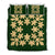 Hawaiian Royal Pattern Quilt Bed Set - Green - L3 Style - AH Green - Polynesian Pride