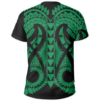 Hawaii Polynesian In My Heart T Shirt Ryan Style Green - Polynesian Pride