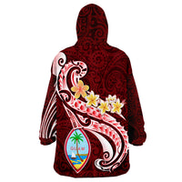 Guam Guam Seal Polynesian Patterns Plumeria Wearable Blanket Hoodie LT9 - Polynesian Pride