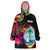 Guam Hibiscus Polynesian Pattern Wearable Blanket Hoodie LT9 Unisex One Size - Polynesian Pride