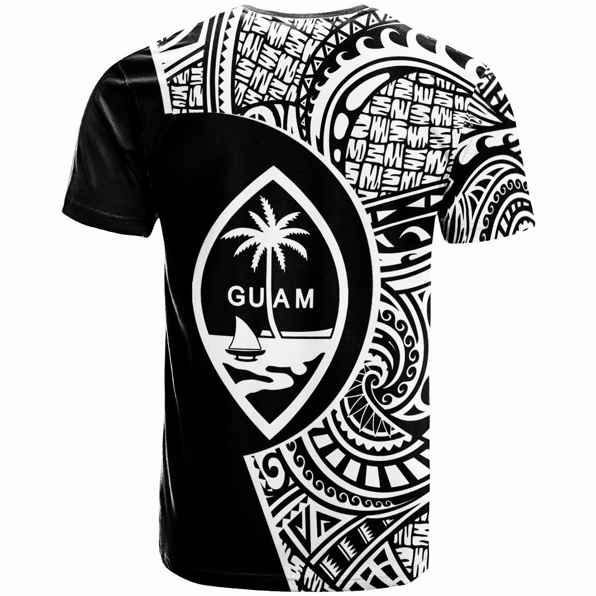 Guam T Shirt Guam Go Fishing Black Color - Polynesian Pride