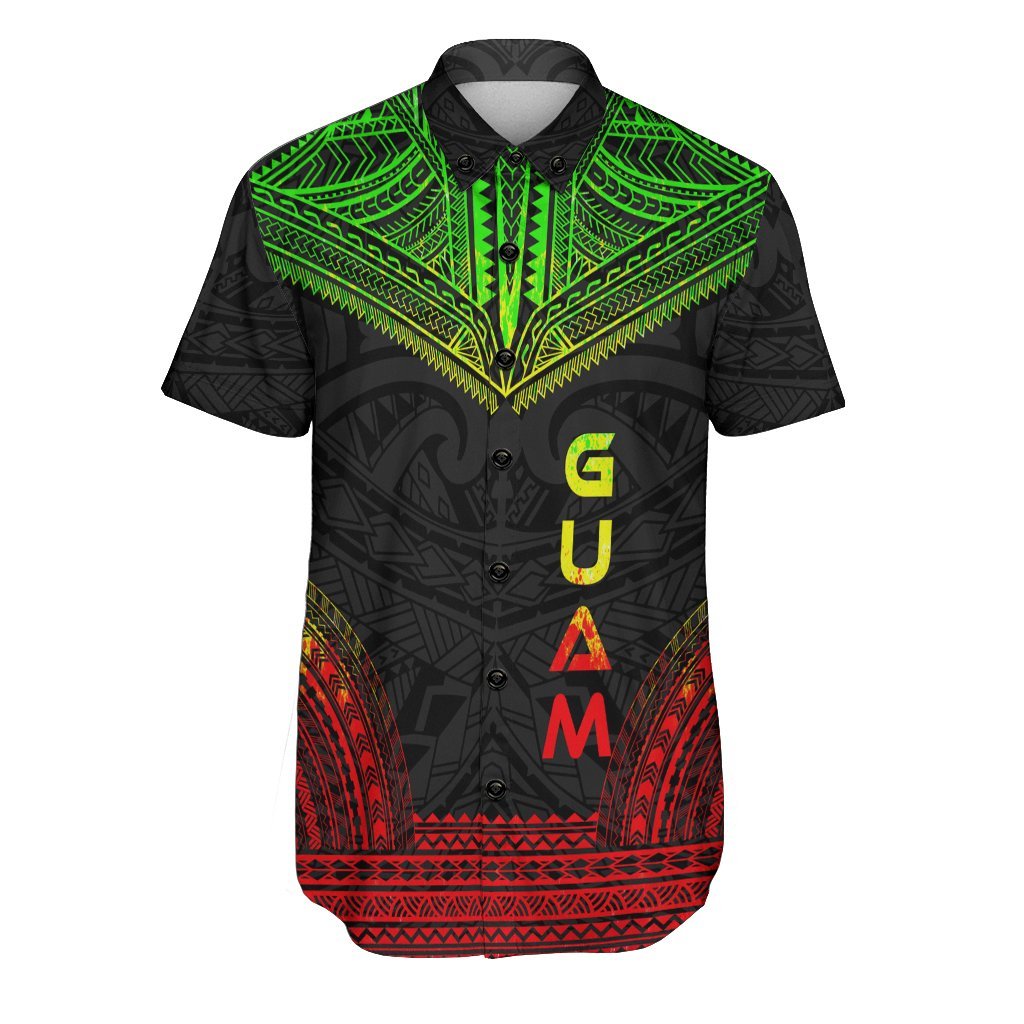 Guam Polynesian Chief Shirt - Reggae Version Men Reggae - Polynesian Pride
