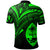 Guam Polo Shirt Green Color Cross Style - Polynesian Pride