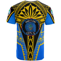 Guam T Shirt Its In My DNA Yellow Blue Color - Polynesian Pride
