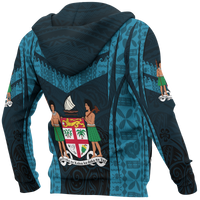 Fiji Hoodie Fijian Waves - Polynesian Pride