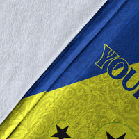 (Custom Personalised) Vanuatu Malampa Province Blanket - Flag Style - LT12 - Polynesian Pride