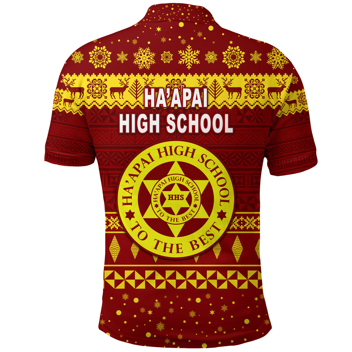 Haapai High School Christmas Polo Shirt Simple Style LT8 - Polynesian Pride