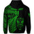 Custom New Zealand Haka Rugby Maori Zip Hoodie Silver Fern Vibes Green LT8 - Polynesian Pride