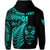 Custom New Zealand Haka Rugby Maori Zip Hoodie Silver Fern Vibes Turquoise LT8 - Polynesian Pride