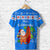 Hawaii Christmas T Shirt Santa Claus Surfing Simple Style Blue LT8 - Polynesian Pride