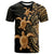 Polynesian Turtle T Shirt Honu Family Gold LT4 Unisex Gold - Polynesian Pride