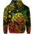 Hawaii Turtle Polynesian Zip Hoodie Plumeria Flower Unique Style Reggae LT8 - Polynesian Pride