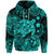 Custom Hawaii Turtle Polynesian Hoodie Plumeria Flower Unique Style Turquoise LT8 - Polynesian Pride