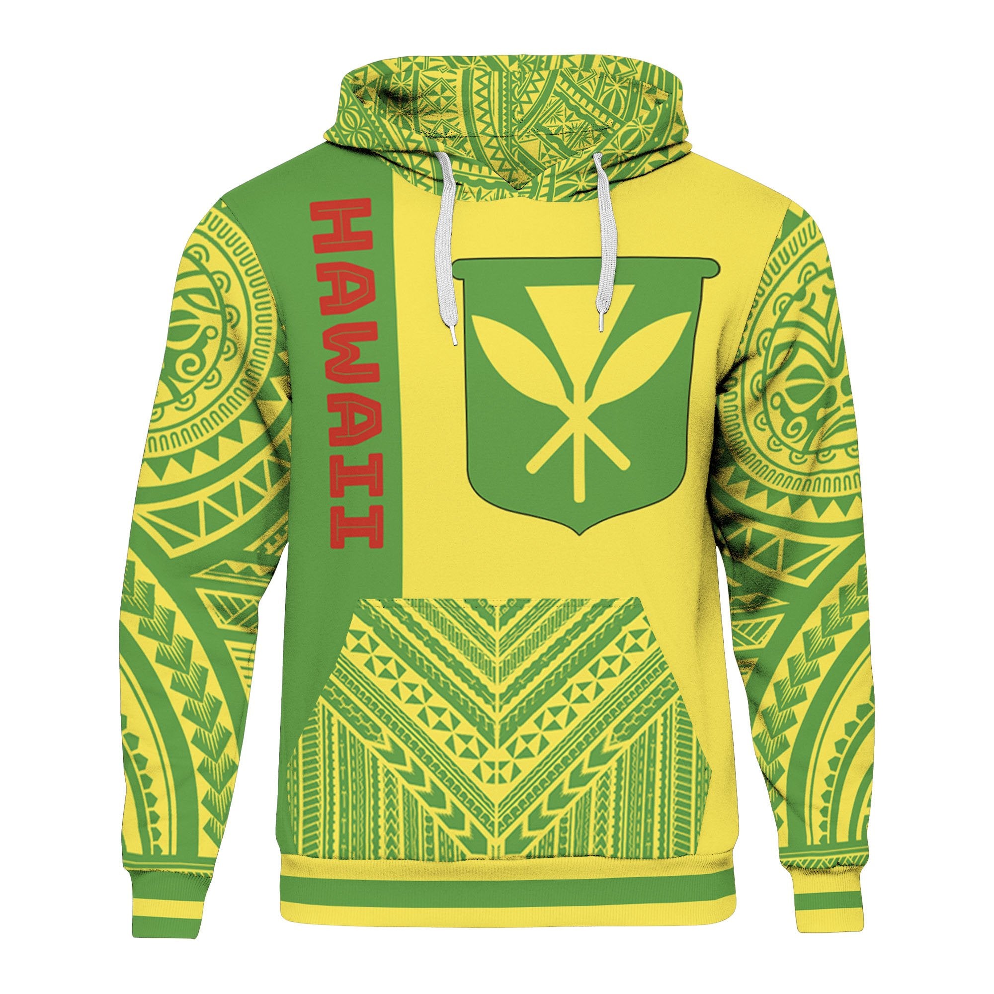 Hawaii Hoodie Polynesian Special Style Unisex Green - Polynesian Pride