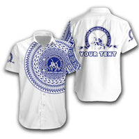 (Custom Personalised) Kolisi Ko Tupou College Tonga Hawaiian Shirt Tattoo Style Unisex White - Polynesian Pride