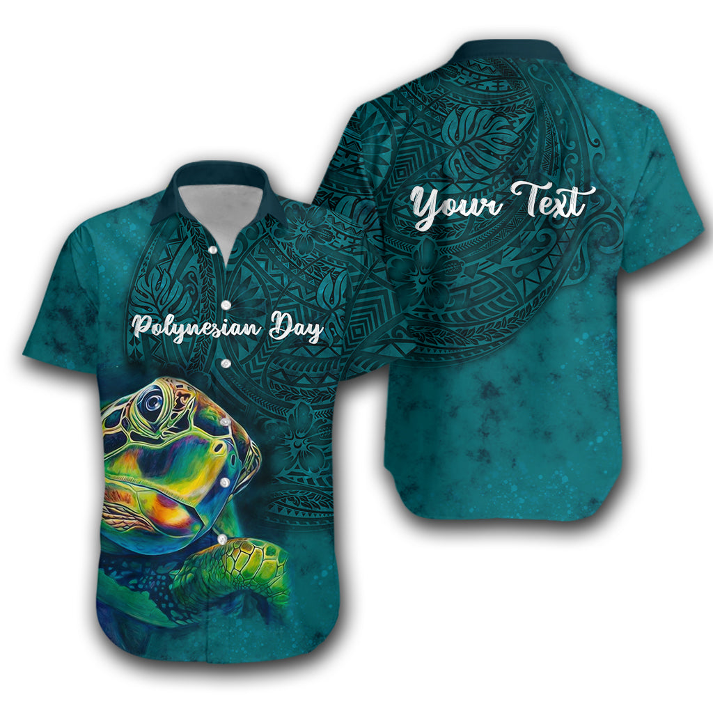 (Custom Personalised) Polynesian Day Hawaiian Shirt Ocean Style - LT16 Unisex Blue - Polynesian Pride