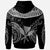 Hawaii Custom Hoodie Serrated Pattern White Color Unisex Black - Polynesian Pride