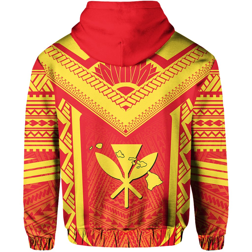Hawaii Kanaka Polynesian Zip up Hoodie Active - Polynesian Pride