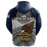 American Samoa All Over Zip Hoodie Polynesian - Polynesian Pride