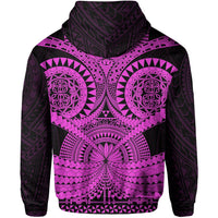 Polynesian Tattoo All Over Print Zip Hoodie Purple 2 - Polynesian Pride
