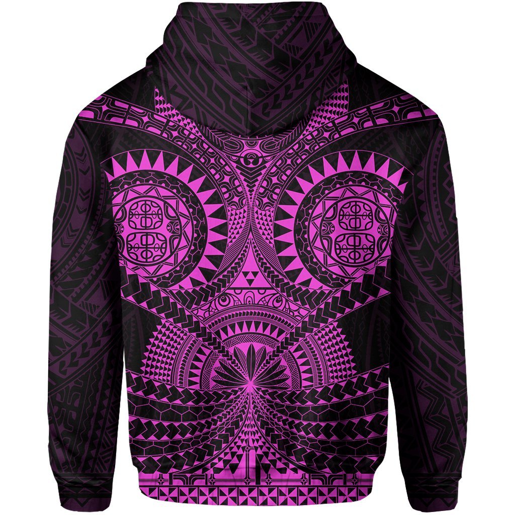 Polynesian Tattoo All Over Print Hoodie Purple - Polynesian Pride