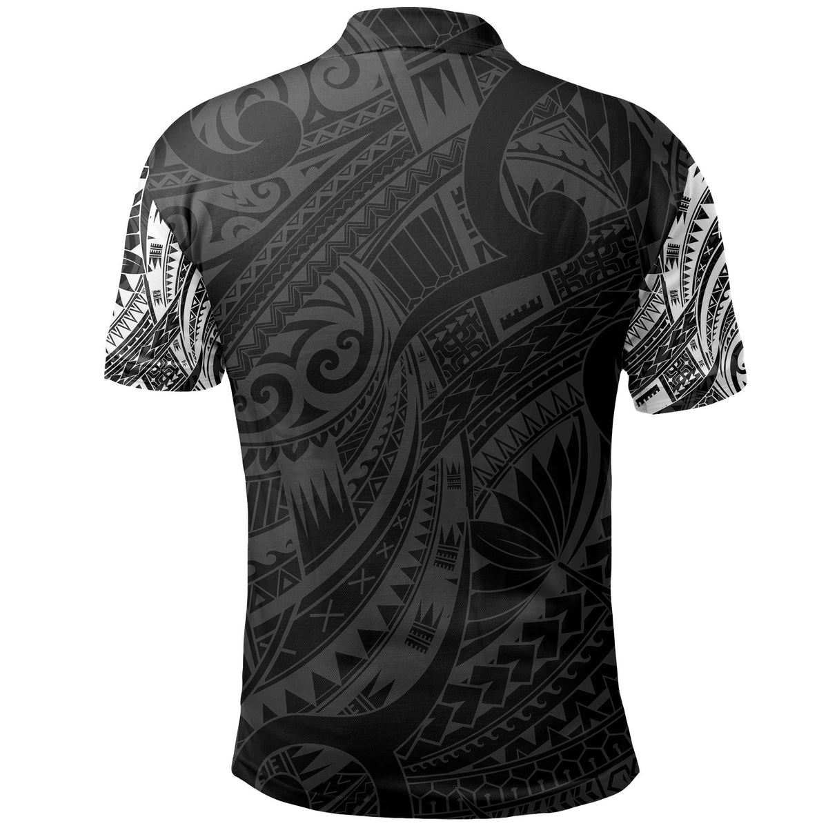 Hei Matau Maori Tattoo Polo Shirt White - Polynesian Pride