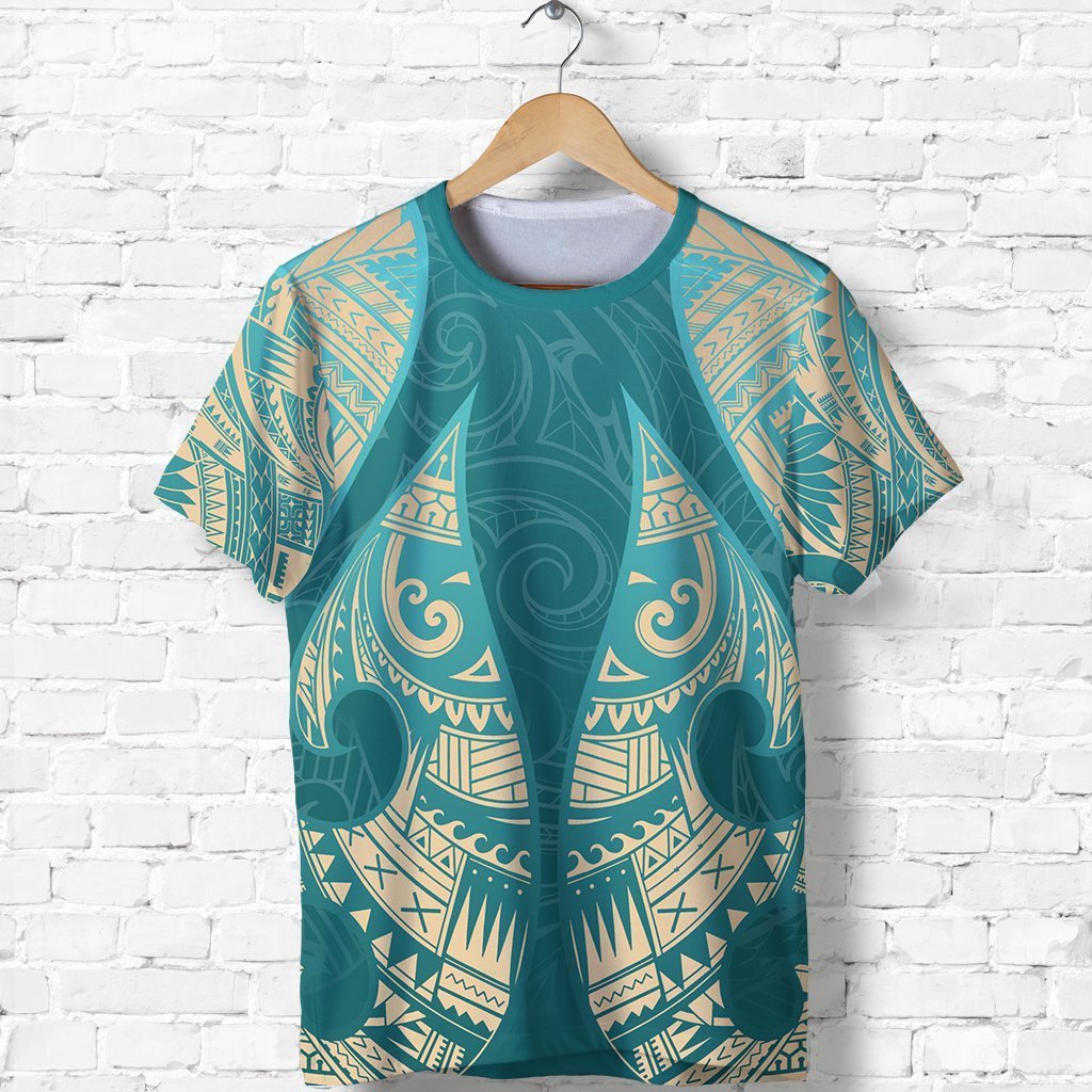 New Zealand Maori T Shirt, Hei Matau Tattoo Shirt Unisex Black - Polynesian Pride