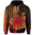 Custom Polynesian Hibiscus Hoodie Hawaiian Style No.1 LT6 Unisex Red - Polynesian Pride