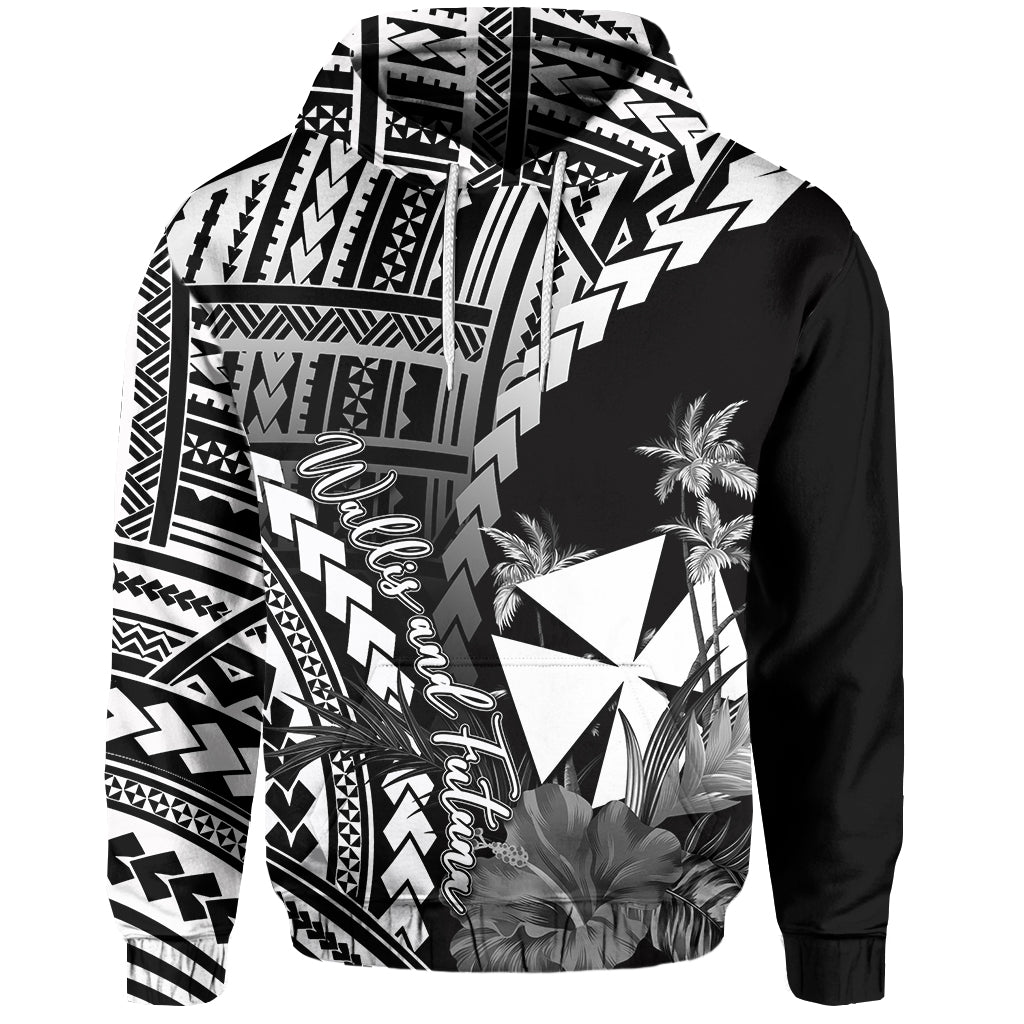 Custom Wallis and Futuna Hoodie Polynesian Style White Color LT6 White - Polynesian Pride