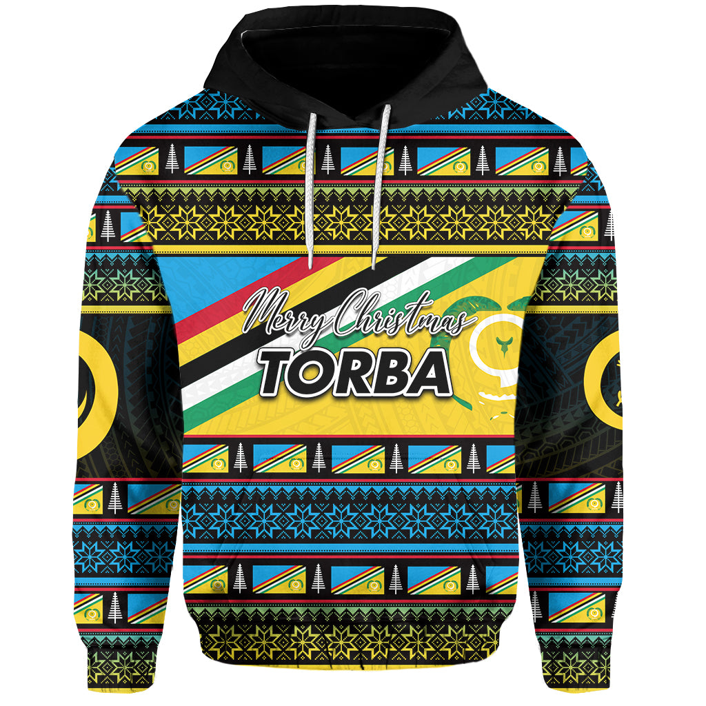 Torba Province Hoodie of Vanuatu Christmas LT6 Unisex Blue - Polynesian Pride