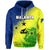 Malampa Day Hoodie Sand Drawing of Vanuatu LT6 Yellow - Polynesian Pride