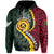 Custom Vanuatu All Over Hoodie Mix Maori Silver Fern LT6 - Polynesian Pride