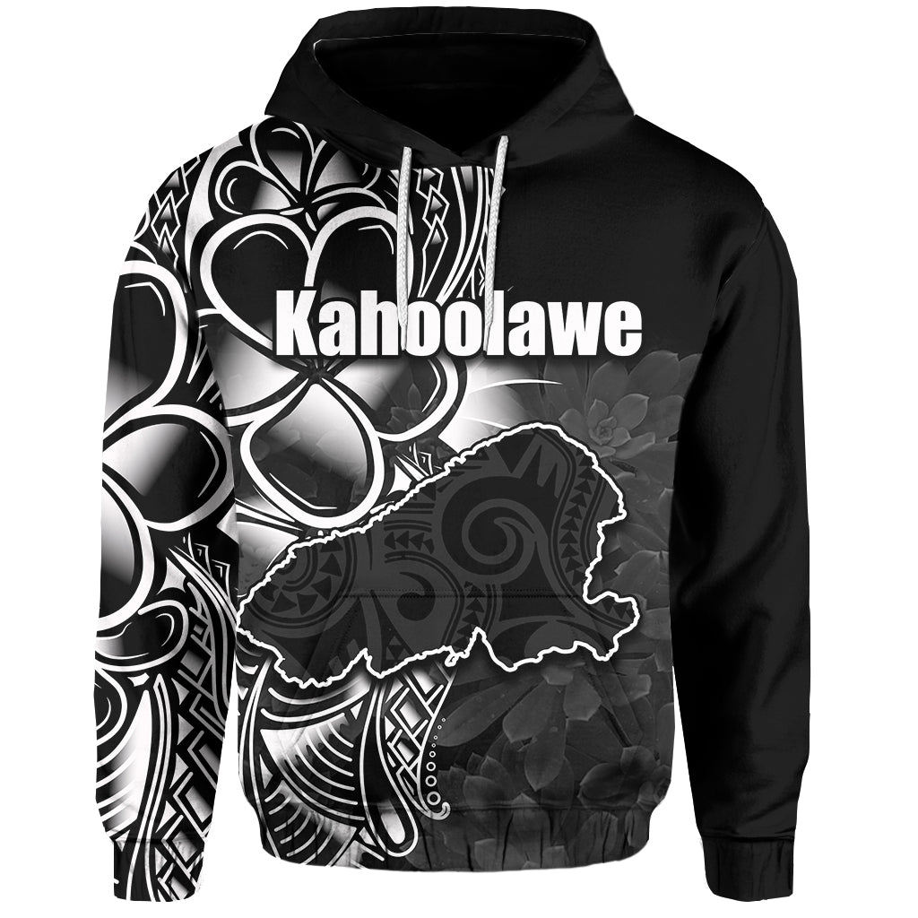 Custom Hawaiian Islands Hoodie Kahoolawe LT6 Unisex Black - Polynesian Pride