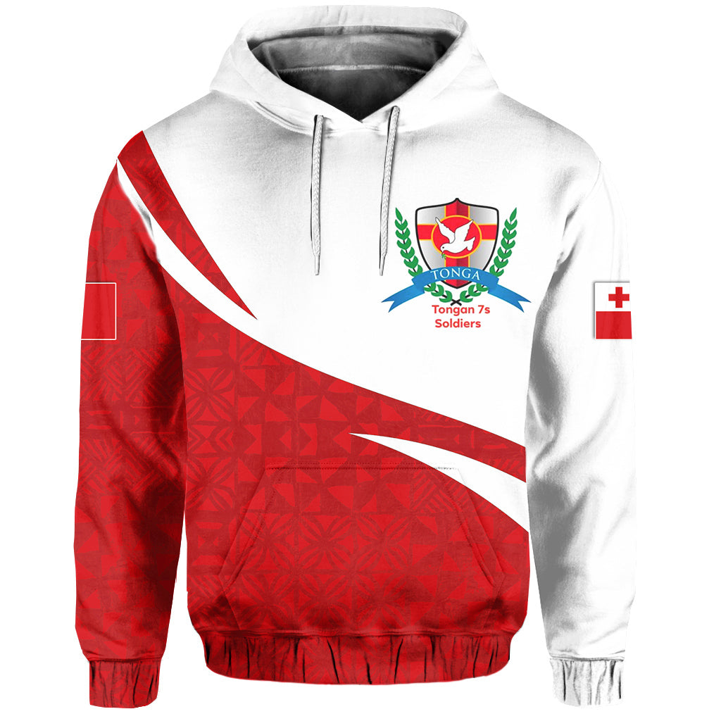 Tongan Soldiers Hoodie Tonga Patterns Style LT6 Unisex Red - Polynesian Pride