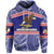 Custom American Samoa Rugby Polynesian Patterns Hoodie Unisex Blue - Polynesian Pride