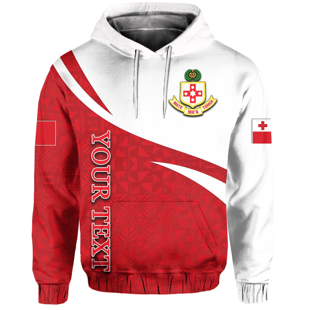 Custom Kolisi Tonga Hoodie Tonga Patterns Style Unisex Red - Polynesian Pride