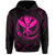 Polynesian Kanaka Shaka Map of Hawaii Hoodie Pink - Polynesian Pride