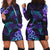 Beautiful Ray Hibiscus Hoodie Dress - AH Black - Polynesian Pride