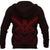 Maori Manaia New Zealand Zip up Hoodie Red - Polynesian Pride