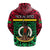 Custom Vanuatu Zip Hoodie Melanesian Warrior Version 2 LT4 - Polynesian Pride