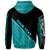 New Caledonia Custom Hoodie Polynesian Diagonal Pattern Blue - Polynesian Pride