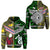 Custom New Zealand Niue Hoodie Maori and Polynesian Together Green, Custom Text and Number LT8 Unisex Yellow - Polynesian Pride