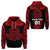 Custom Marquesas Islands Hoodie Marquesan Tattoo Simplified Version Red LT8 - Polynesian Pride