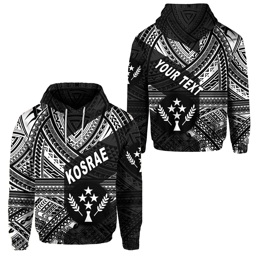 Custom FSM Kosrae Hoodie Original Style Black LT8 Unisex Black - Polynesian Pride