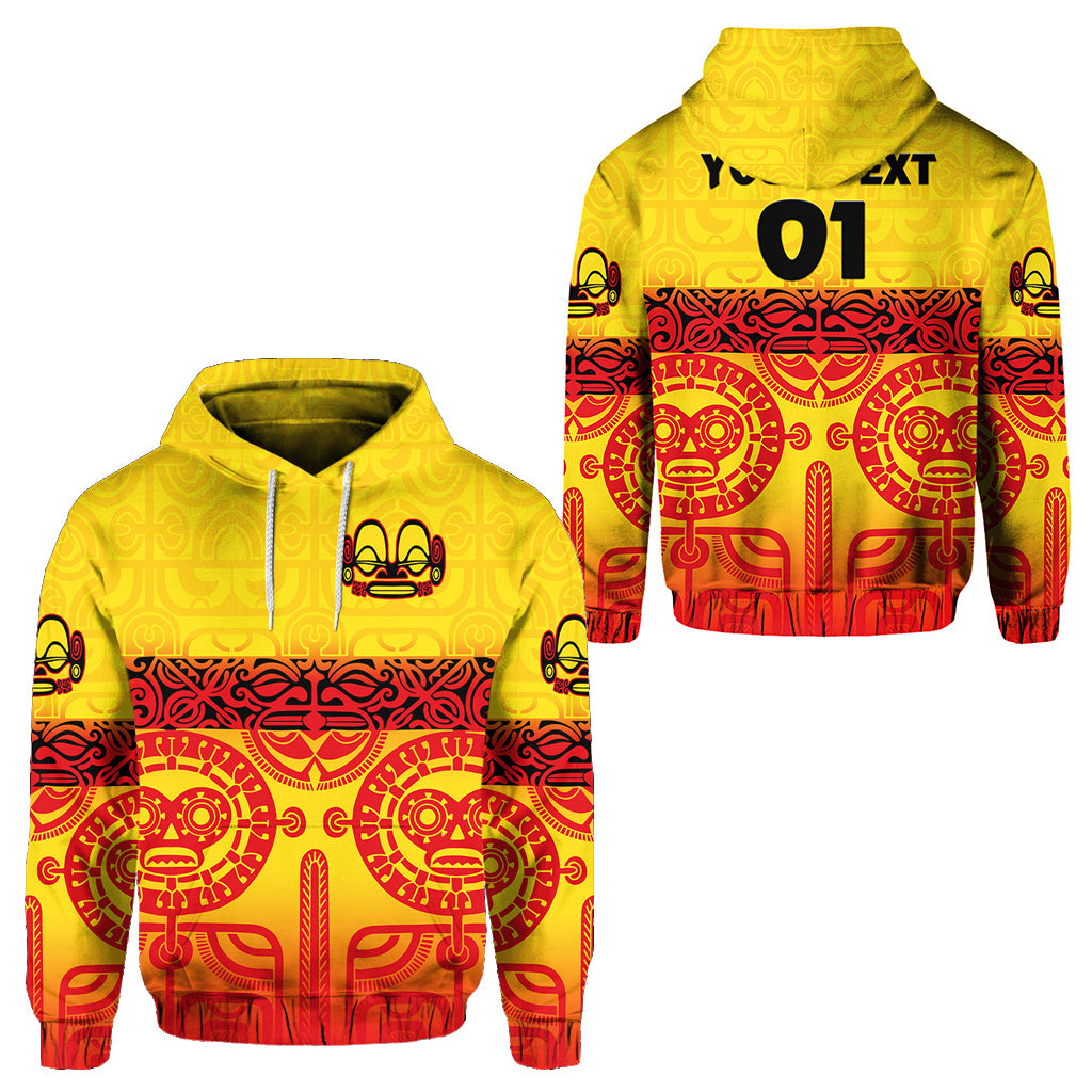 Custom Marquesas Islands Hoodie Marquesan Tattoo Special Style Gradient Yellow LT8 - Polynesian Pride